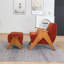 Fauteuil rembourré avec repose-pieds Betty Chenille-958435363
