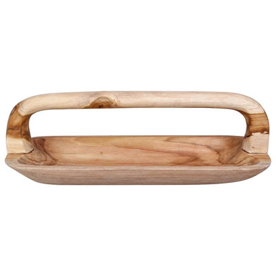 Brambly Cottage Solid Wood Stainless Steel Fruit Bowl