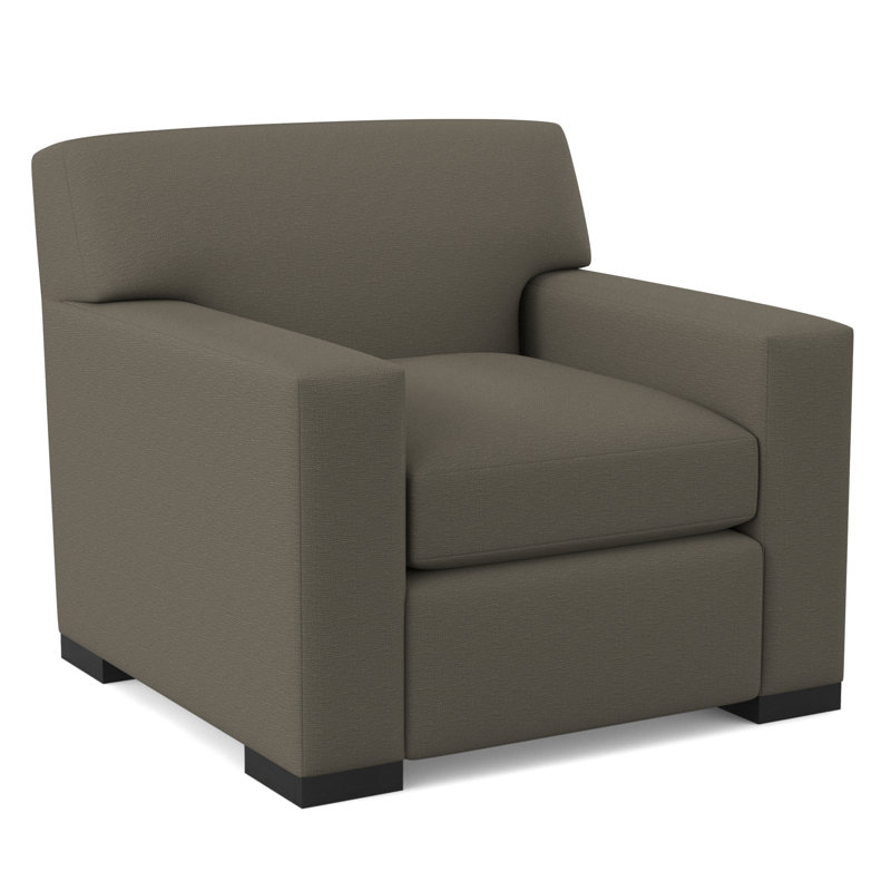 Elkins Armchair, Espresso, Elise Linen