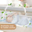 Berceau 3 en 1, berceau de chevet pour bébé, couchette de chevet à hauteur réglable avec roues verrouillables et moustiquaires-1371663331