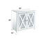 Console à miroir avec 2 portes, incrustation de faux diamants, cadre en verre trempé transparent de 4 mm, table de 32 pouces avec incrustations, compartiment de rangement pour portes, garniture en forme de «X», large