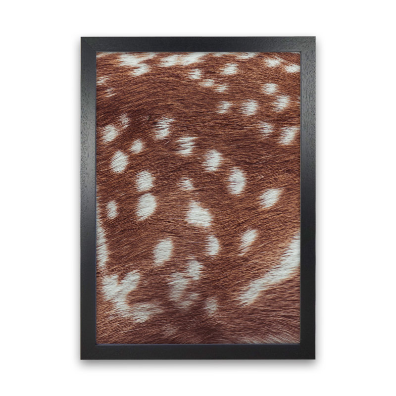 Deer Skin by Victoria Frost - Print, 88cm H x 64cm W x 3cm D, Black Framed
