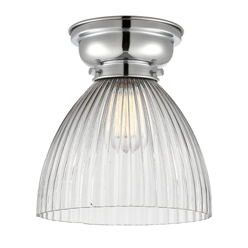 Plafonnier encastré 1 lumière 9,5 po Tallulah, Chrome poli, Ampoule DEL 6 watts Vinage