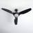 Asura 52" 3 - Blade Propeller Ceiling Fan with remote control and light kit included