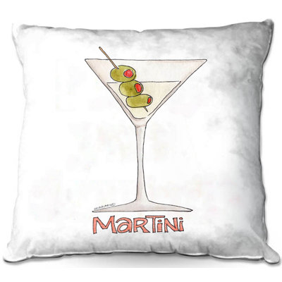  Couch Cocktails Martini Throw Pillow