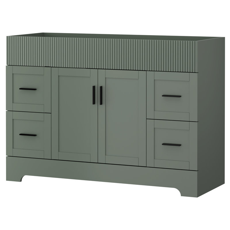 Breonica 48" Freestanding Single Sink Bathroom Vanity Base Only, Sink Top Not Included, Green