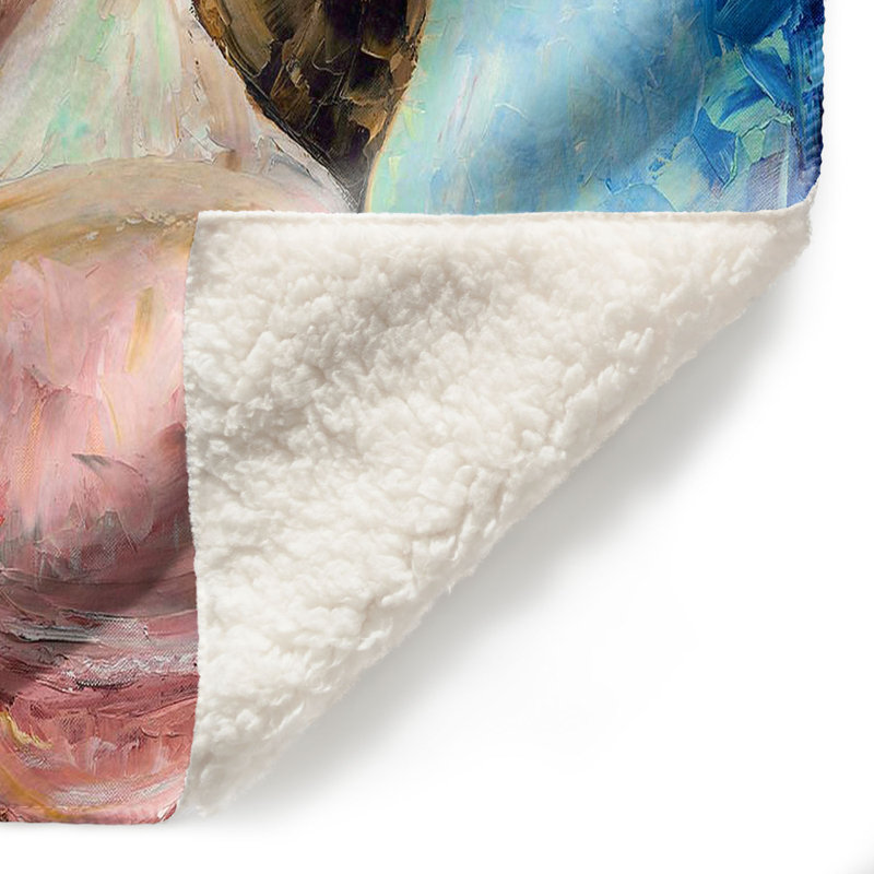 Couverture de sherpa douce moo miss, l 51 po x L 60 po