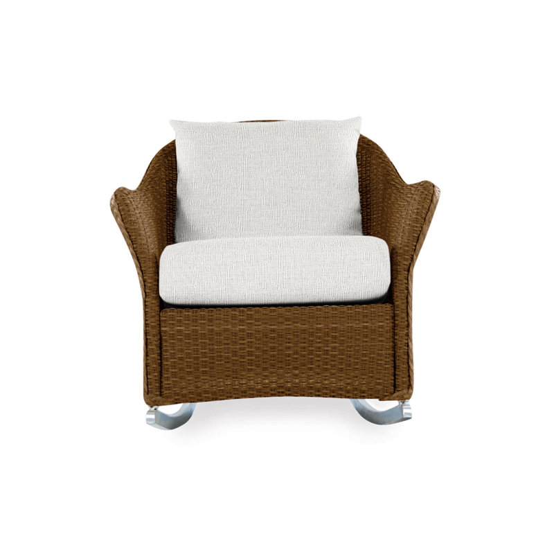 Weekend Retreat Outdoor Rocker Chair, Loveboat Mint, Bark