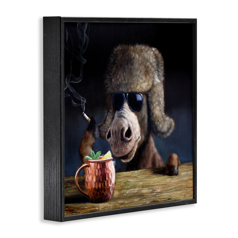 «Moscow Mule», art giclée par Lucia Heffernan, Giclée encadrée noir minuit, H 17 po x l 17 po