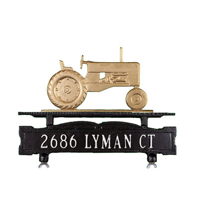 Enseigne de boîte aux lettres à 1 ligne