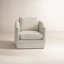 Mileva Upholstered Swivel Barrel Chair