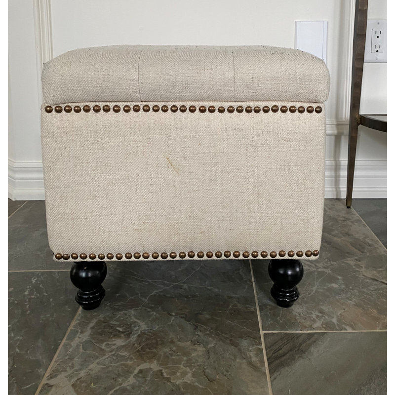 Repose-pieds SEAT4U Beckmann, Mélange de lin naturel