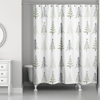 Rideau de douche simple Tiffiny