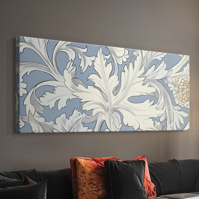 Série abstraite-LI-Toile tendue avec châssis-Prêt à accrocher, 16" H x 40" W