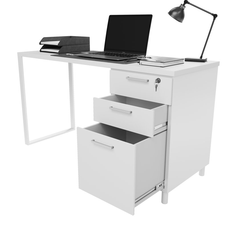 Bureau réversible Faith-Sharona, Noyer cassé