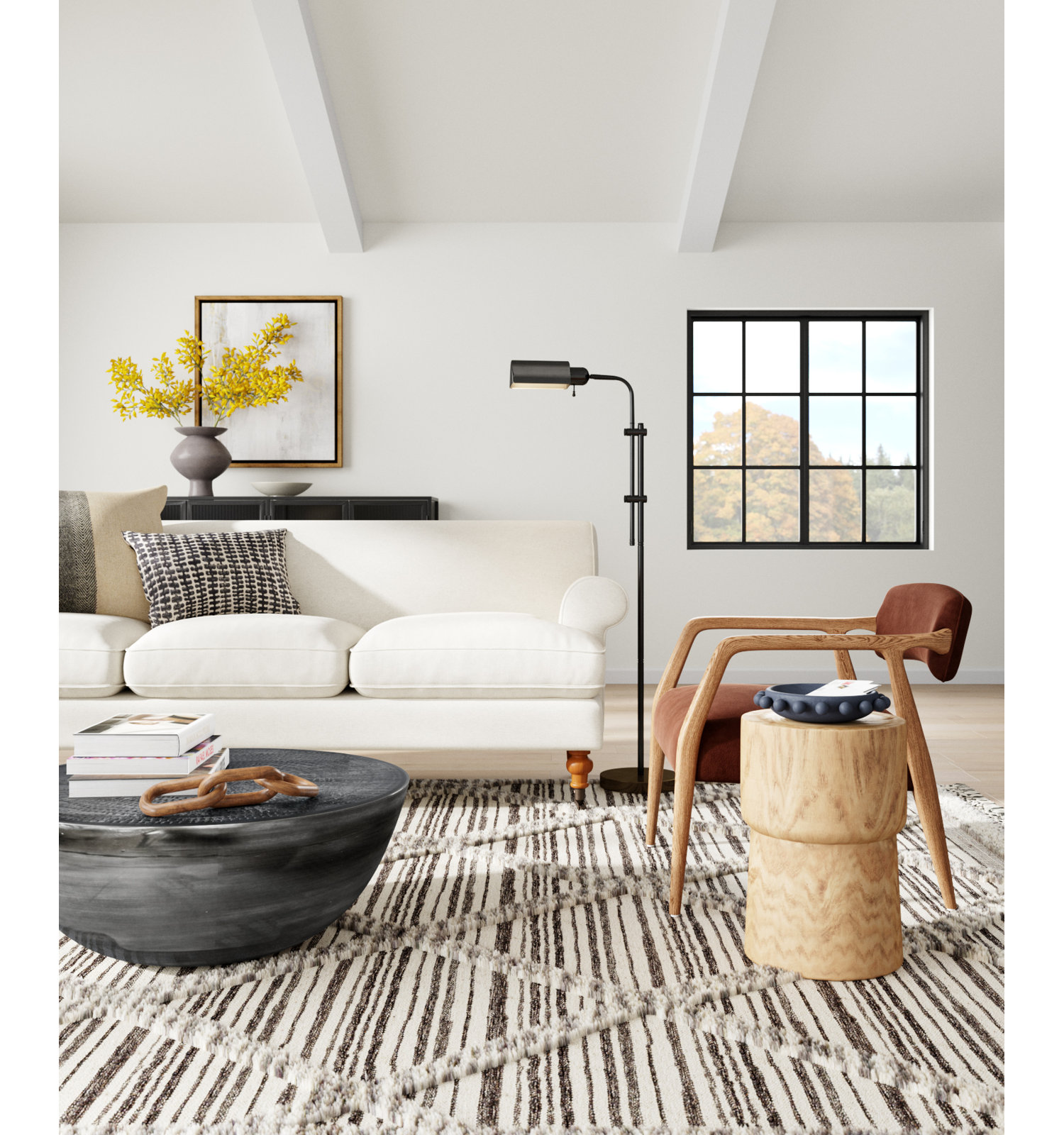 Velia Solid Wood End Table