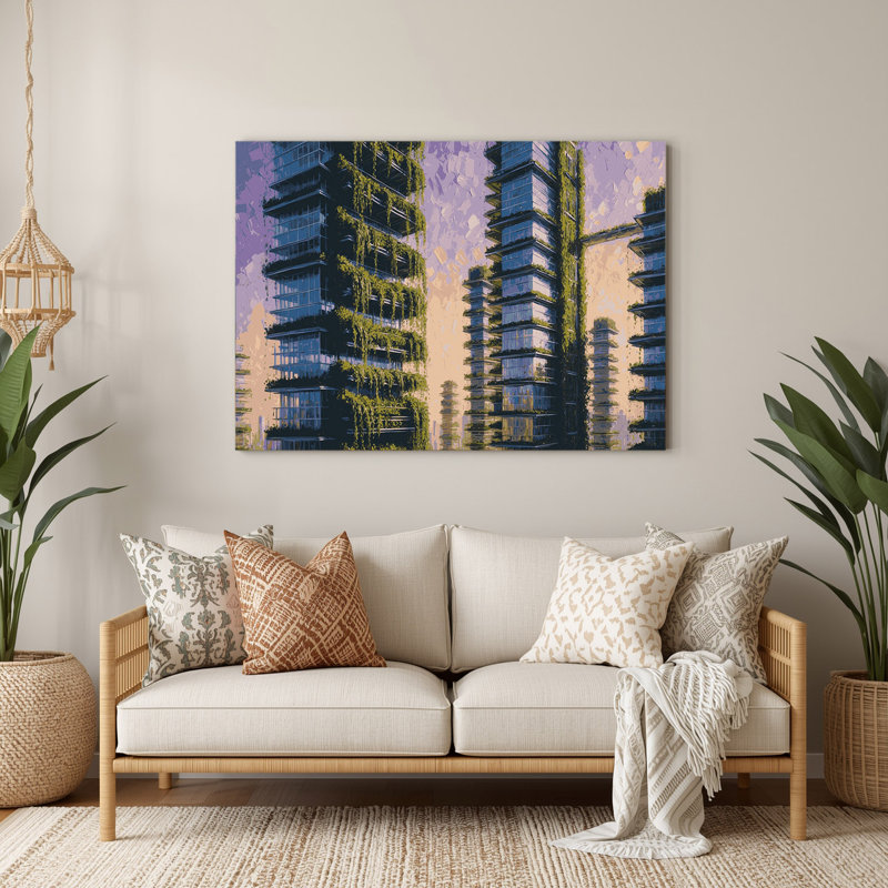 Art mural en métal bleu Sci Fi, H 240 po x l 288 po x P 0,05 po