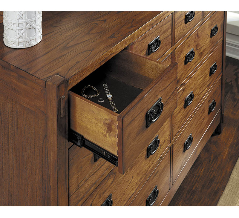 Orpha 10-drawer Solid Wood Double Dresser