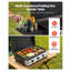 Plaque chauffante au gaz propane à 3 brûleurs avec couvercle - Barbecue portatif à surface plane pour barbecue, camping et patio
