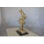 Statue bronze Andice Leap grenat au fini argent - Taille: L 12 po x l 7 po x H 19 po.