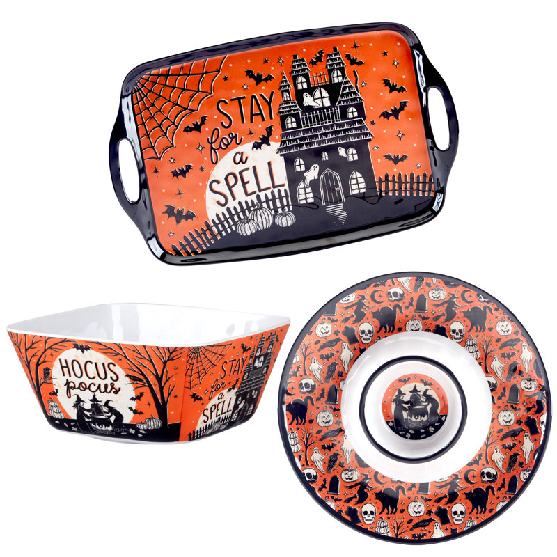 Hocus Pocus Melamine 3pc Serving Set