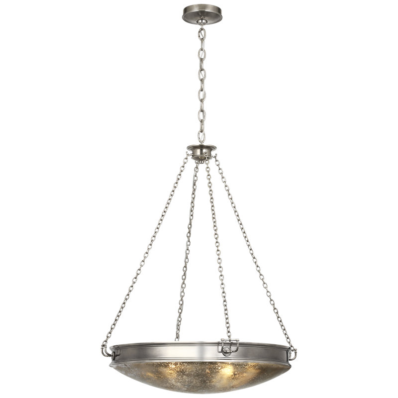 Quinn 28" Chandelier by Marie Flanigan, 6 Lights, Pewter