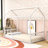 Floor Bed Frame  With Safety Guardrails-654399239-654399238