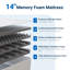 6" Medium Memory Foam Mattress-108841178-108841181