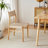 Burlywood Solid back side Chair(Set of 2)