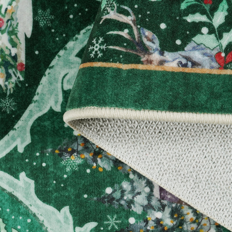 Tapis lavable antidérapant Laraven Christmas, Rectangle 2 pi x 4 pi