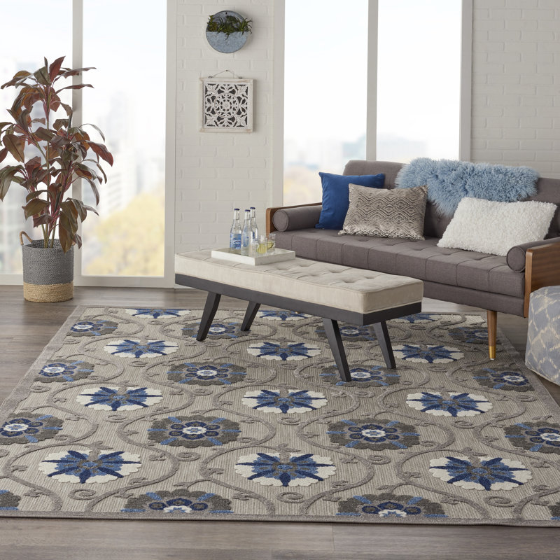 Tapis gris Newton, Rectangle 9 pi 6 po x 13 pi