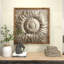 Décoration murale traditionnelle en métal Sunburst
