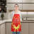 Christmas Linen Bib Apron