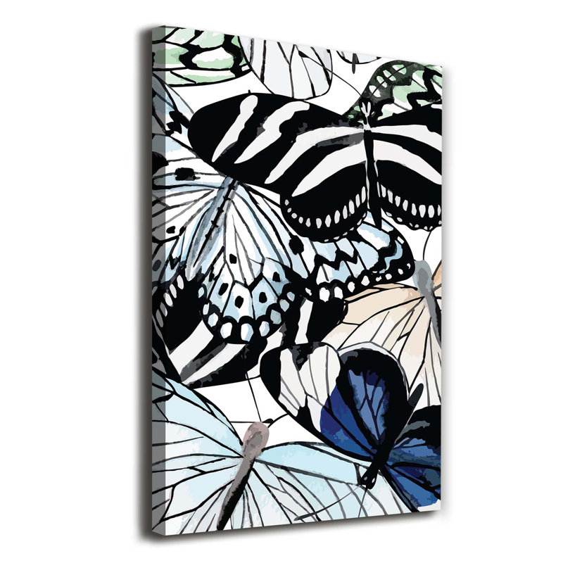 Butterflies - Wrapped Canvas Print