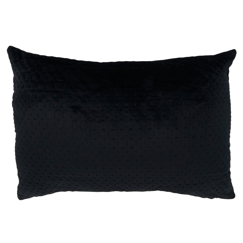 Reversible Throw Pillow, Black