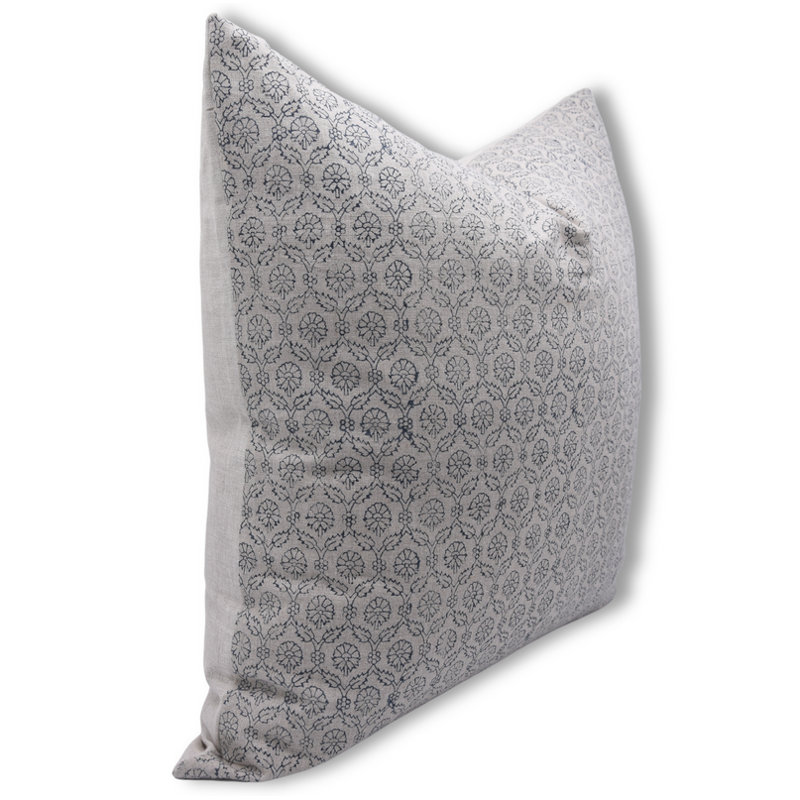  Housse de coussin d'intérieur / extérieur Floral Linen, Carré, 26 po x 26 po