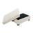 Upholstered Beige Square Corduroy Ottoman with Solid Wood Legs, Single Ottoman Modular Part For Sectional Sofa-1655143570-1673159786
