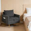 Chaise d'appoint rembourrée avec rangement et poche-598868102
