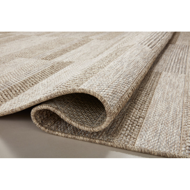 Loloi II Dawn Indoor/Outdoor Natural Area Rug, Round 7'8"