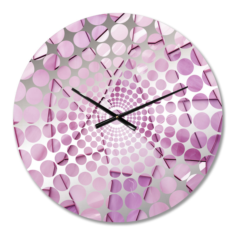 Horloge murale Lorrin - Collages abstraits, Médium