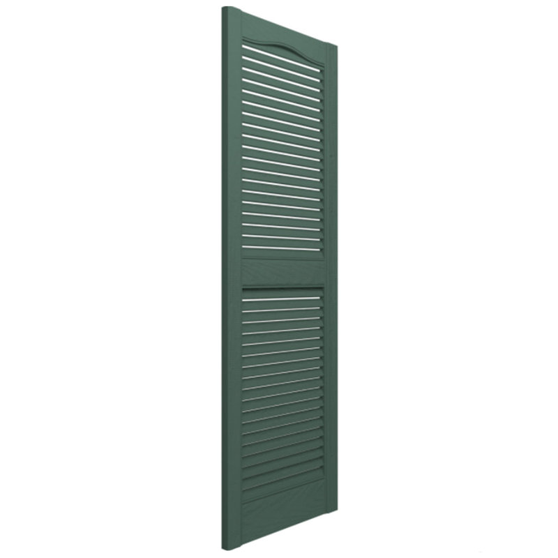 14.5'' Louvered Shutters, 51" H, Green