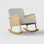 Linen Rocking Chair
