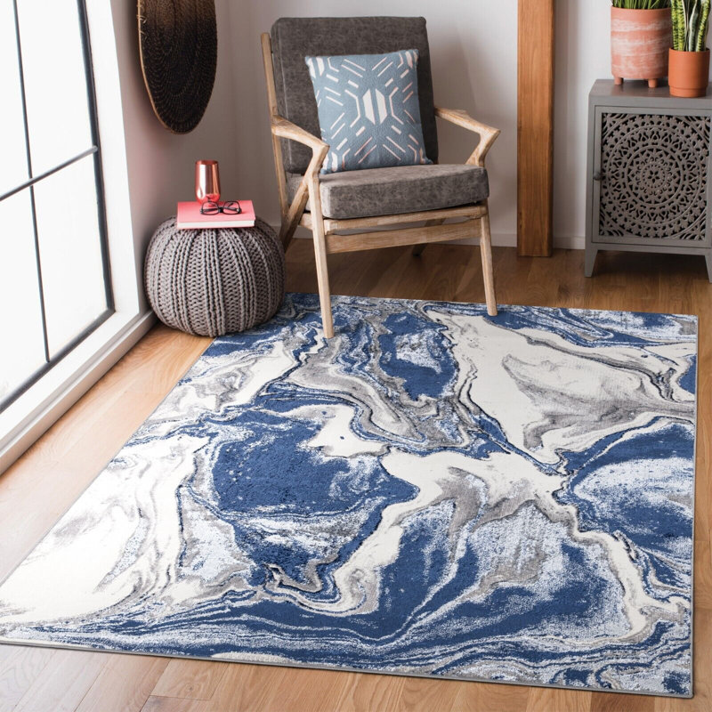 Adden Abstract Area Rug, Rectangle 120 x 170cm