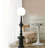 Mid Century Roman Column Globe Light Fixture