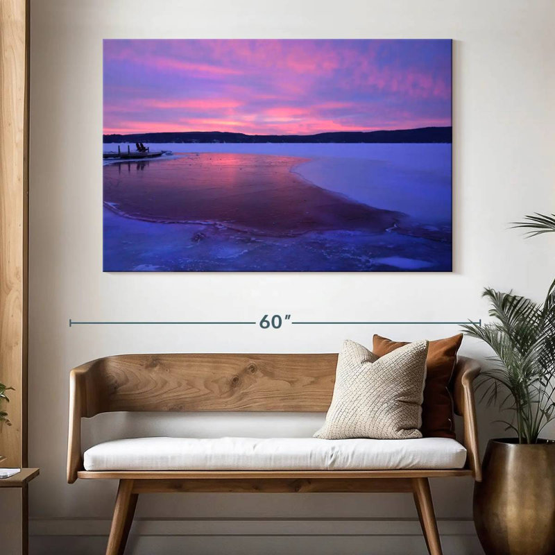 Alvord - mauve et ciel rose, H 34 po x l 51 po