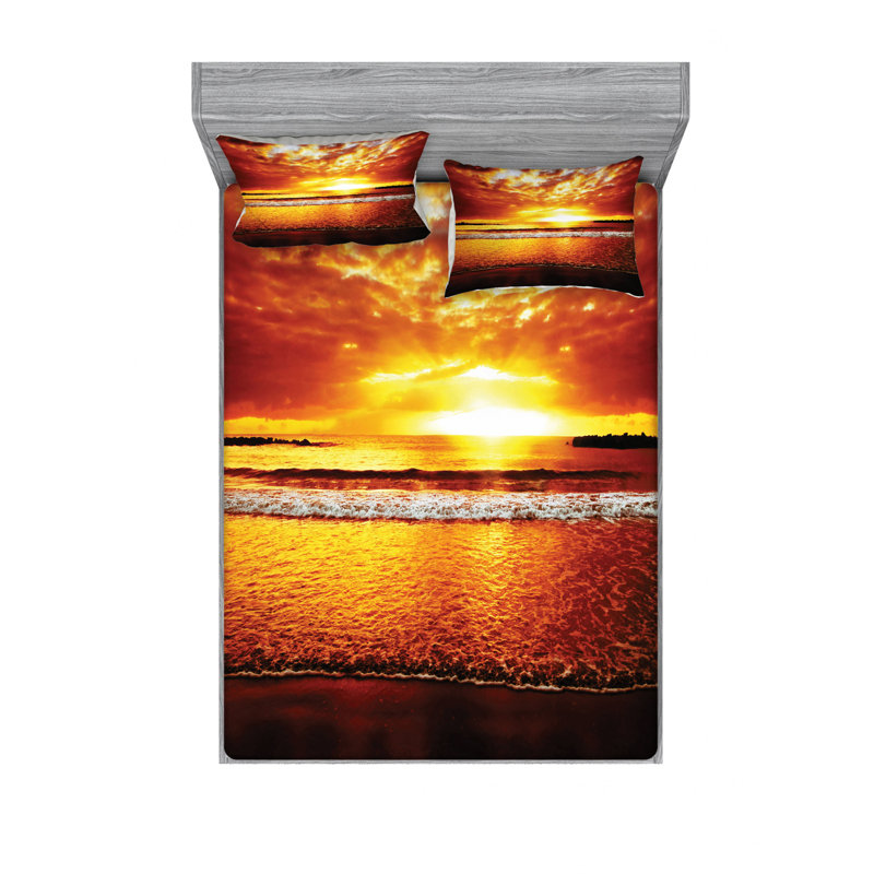 Microfiber Sheet Set, Full Sheet Set with Fitted Sheet