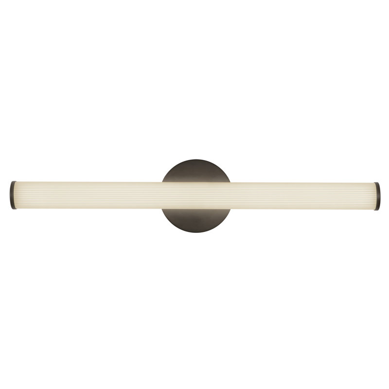 Vire 24-in Black dimmable LED Wall Sconce, Matte Black