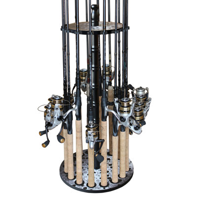 16 Round Rod Rack - Wood Post