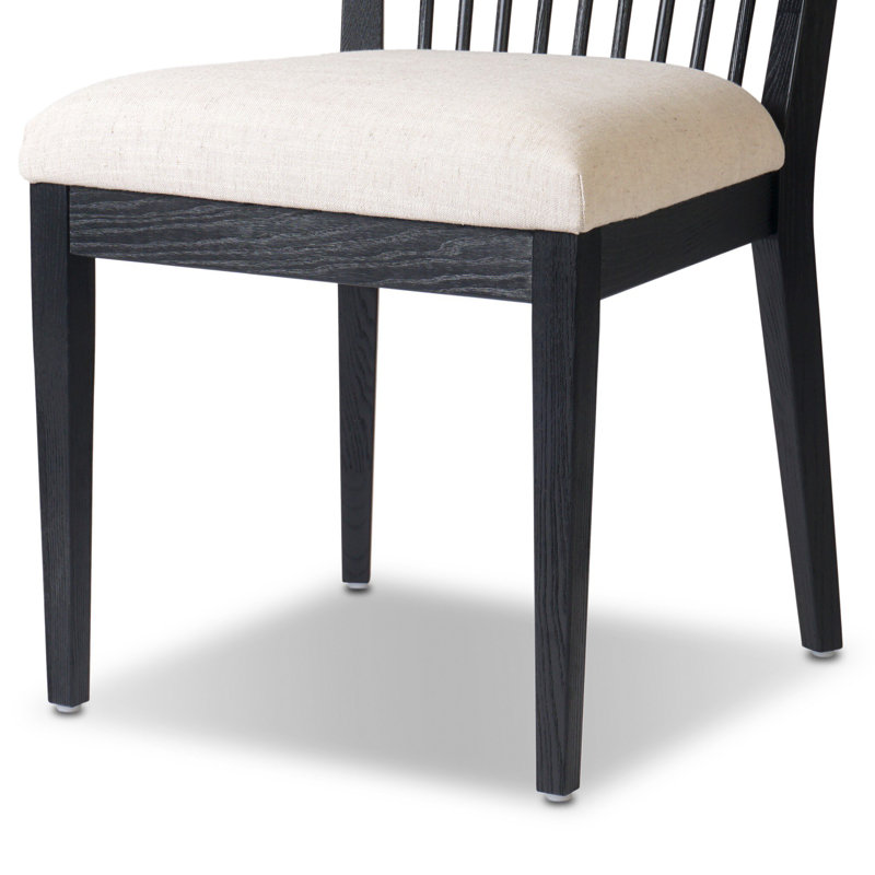 Tullio Upholstered Dining Chair, Black Ash