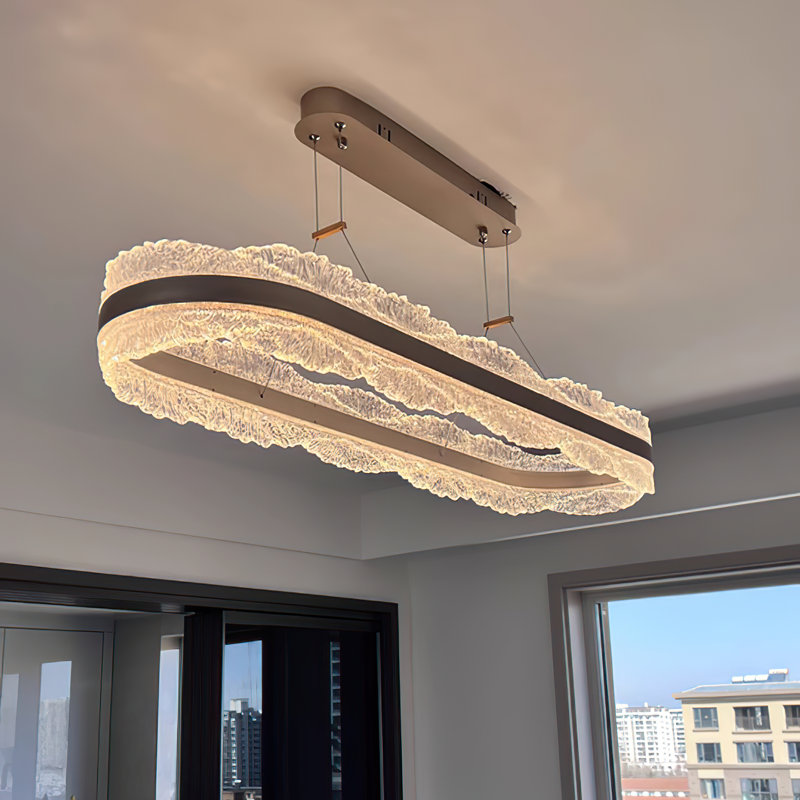 Dimmable Led Geometric Chandelier
